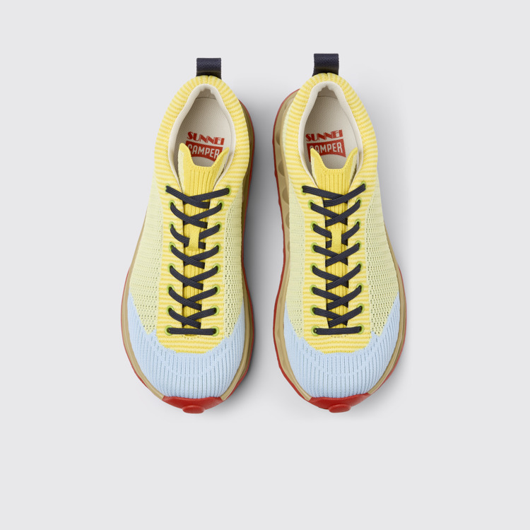 มุมมองด้านบนของ Camper x SUNNEI - PELOTISSIMA Multicolor Textile Sneakers for Women.