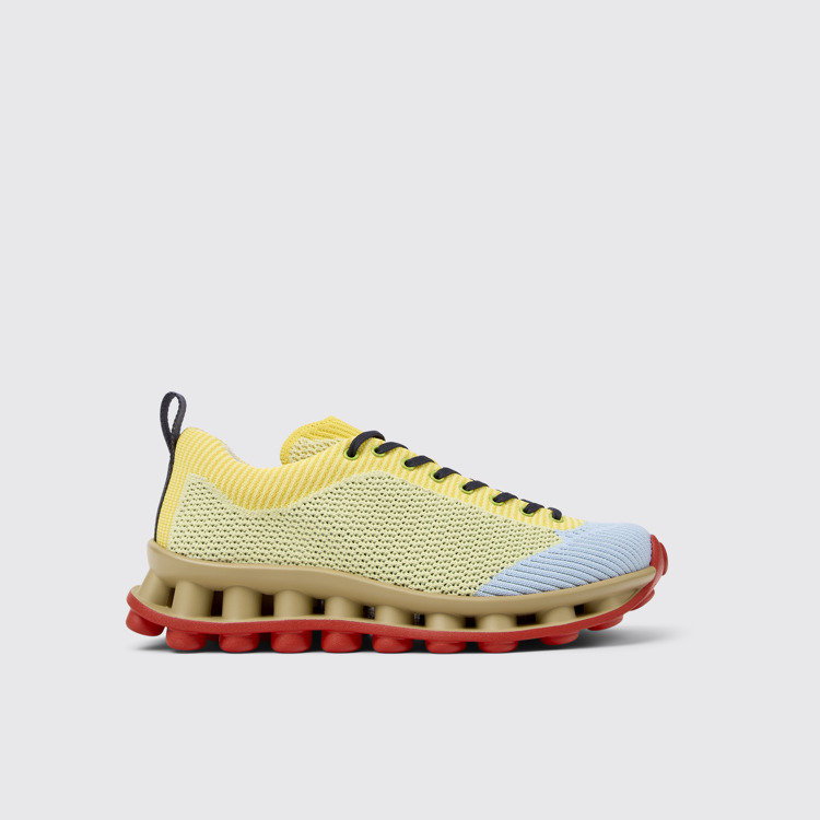 Side view of Camper x SUNNEI - PELOTISSIMA Multicolor Textile Sneakers for Women.