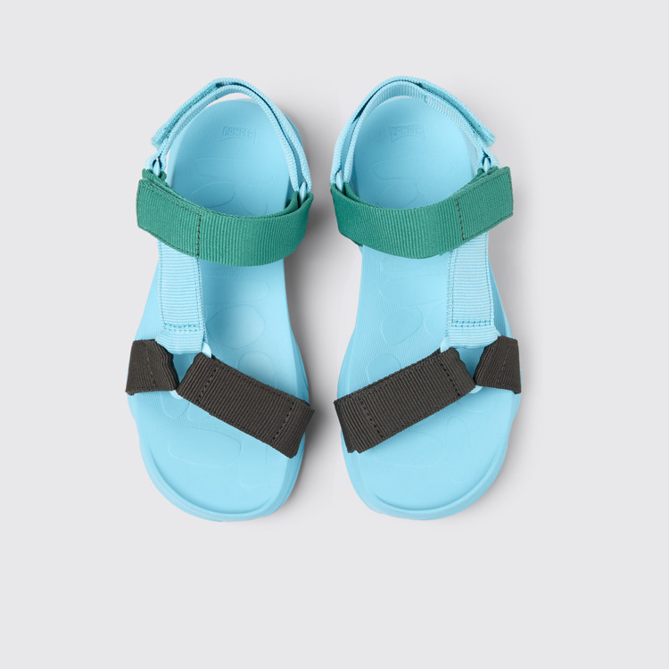 มุมมองด้านบนของ Karst Sandal Multicolor Recycled PET Women's Sandals.