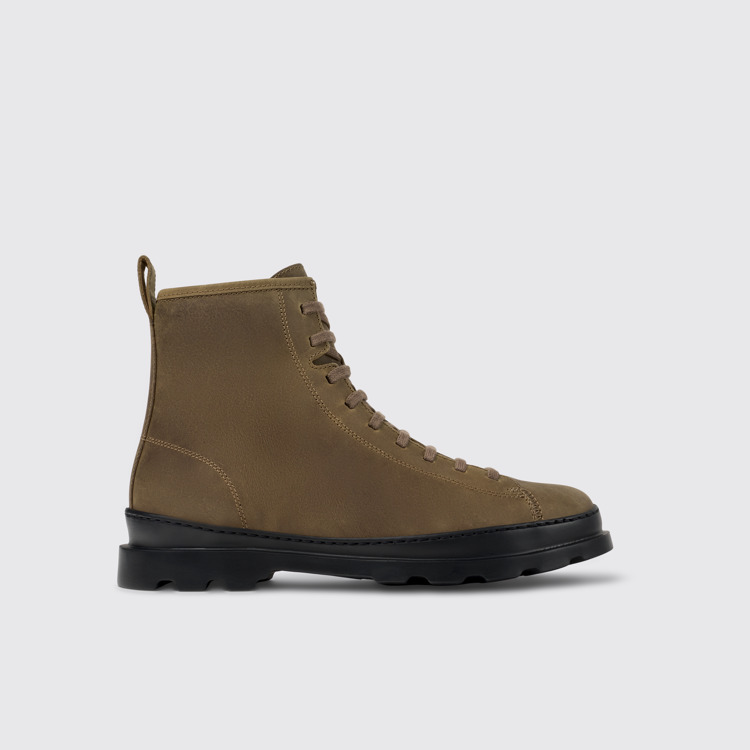 Side view of Brutus Medium lace boot for men