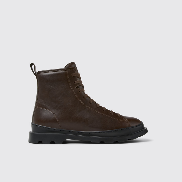 Side view of Brutus Medium lace boot for men