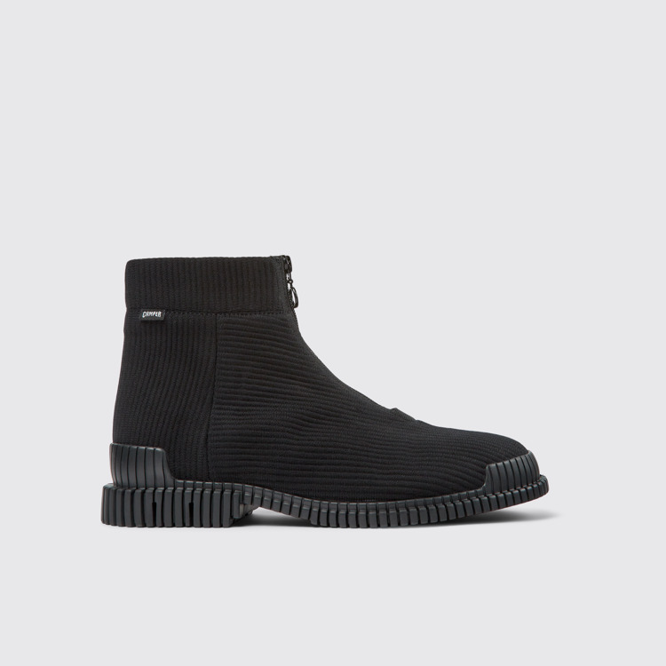 Pix Bottes mi-hautes en textile noir pour homme.