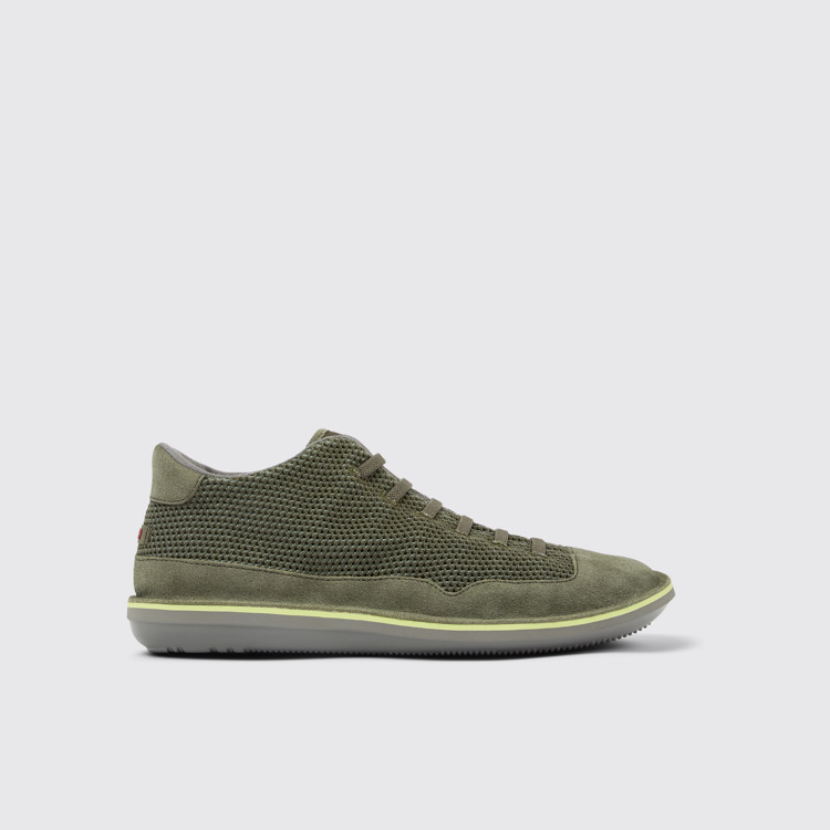 Beetle Groene TENCEL™ nubuck enkelboot voor heren.