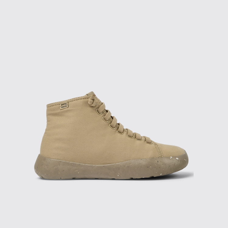 Side view of Peu Stadium Beige ankle boots for men