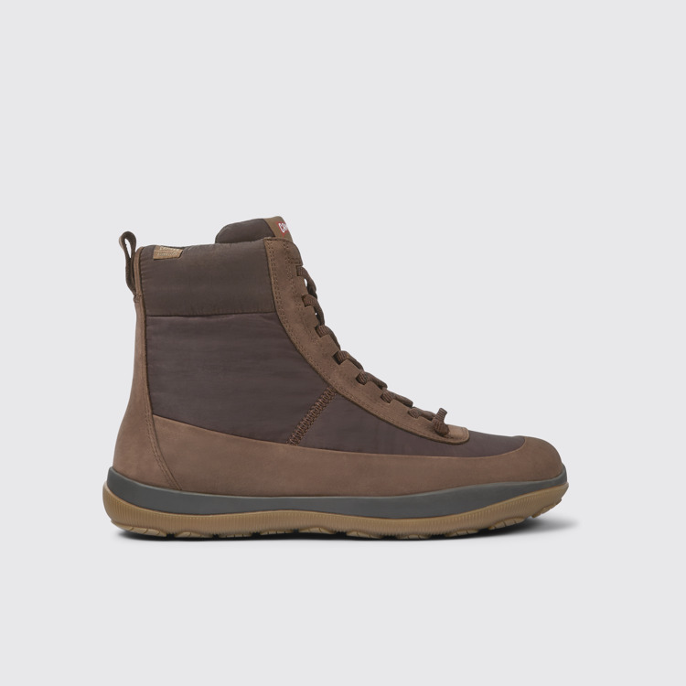 Side view of Peu Pista Brown boots for men