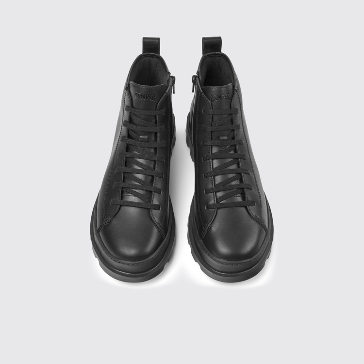 Brutus Bottines en cuir noir pour homme