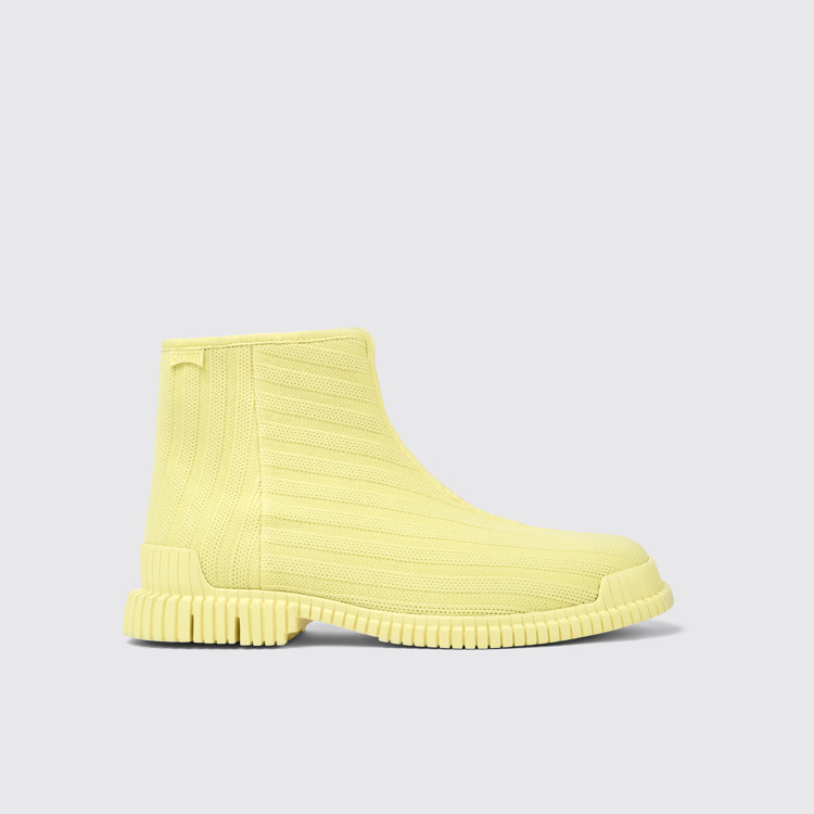 Side view of Pix TENCEL® Yellow TENCEL™ Lyocell boots for men