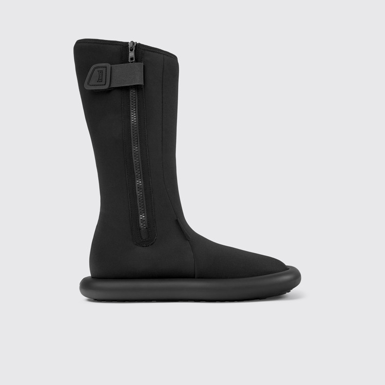 Side view of Camper x Ottolinger Black boots for men by Camper x Ottolinger