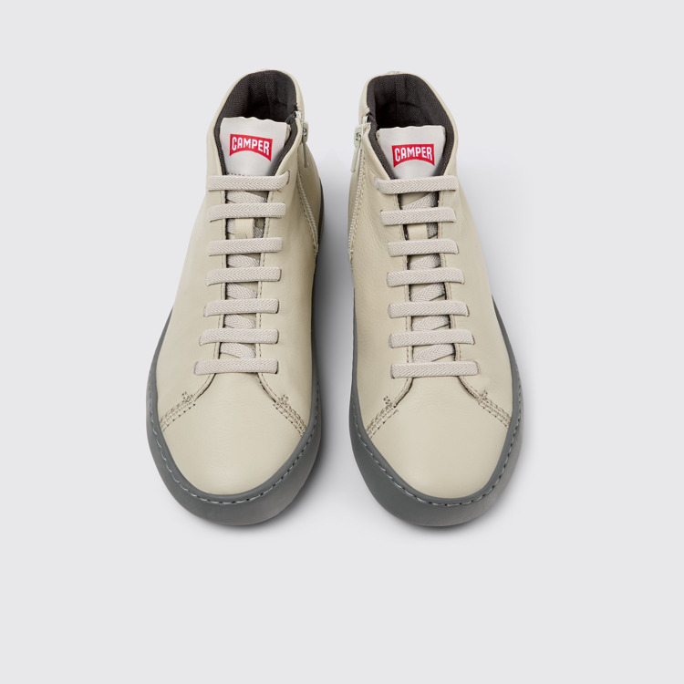 Peu Touring Botines de piel gris para mujer