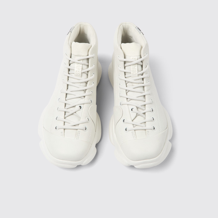 Karst Sneakers blancos de piel sin teñir para mujer