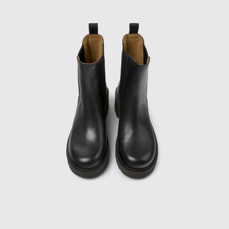 Milah Bottines noires en cuir pour femme