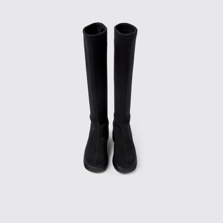 Kaah TENCEL® Bottes hautes noires en TENCEL™ Lyocell pour femme