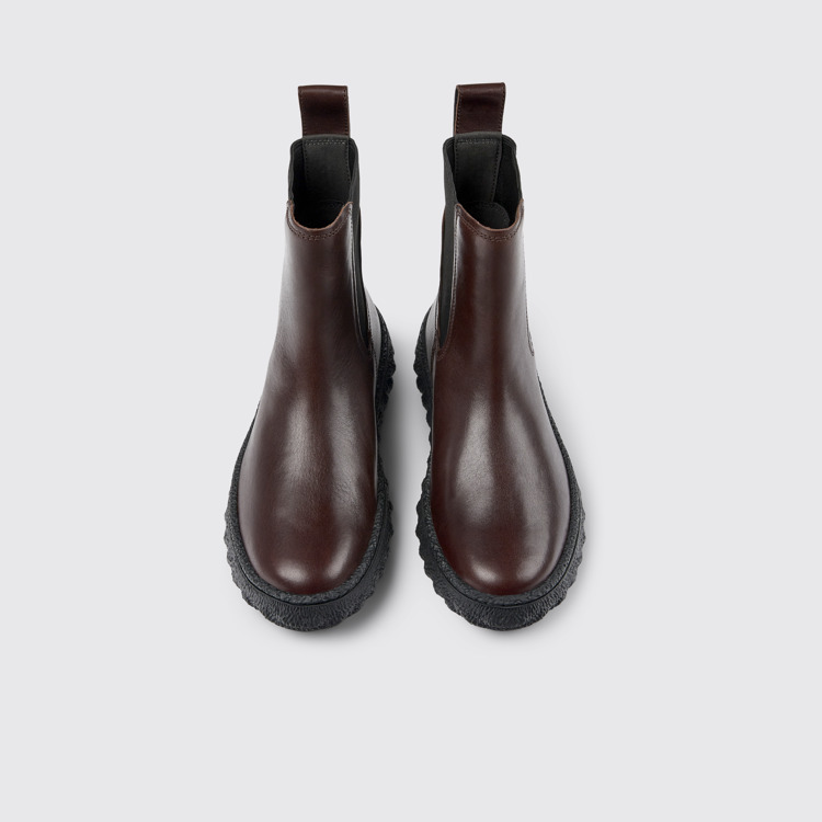 Ground Stivaletto da donna in pelle bordeaux