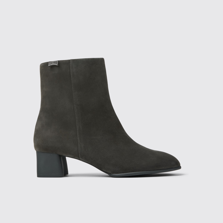 Katie Bottines en nubuck gris