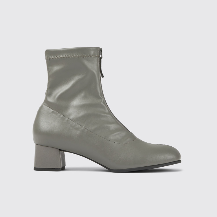 Side view of Katie Gray textile ankle boots