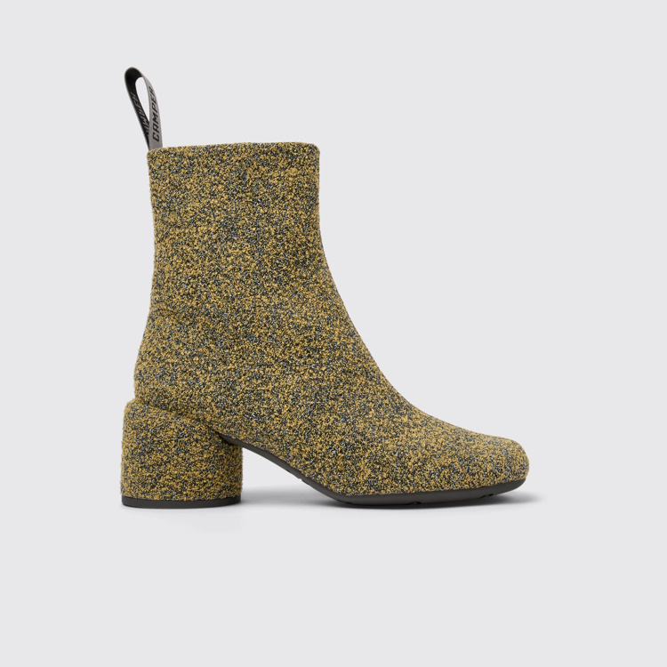 Side view of Niki Multicolored Textile Boots for Women