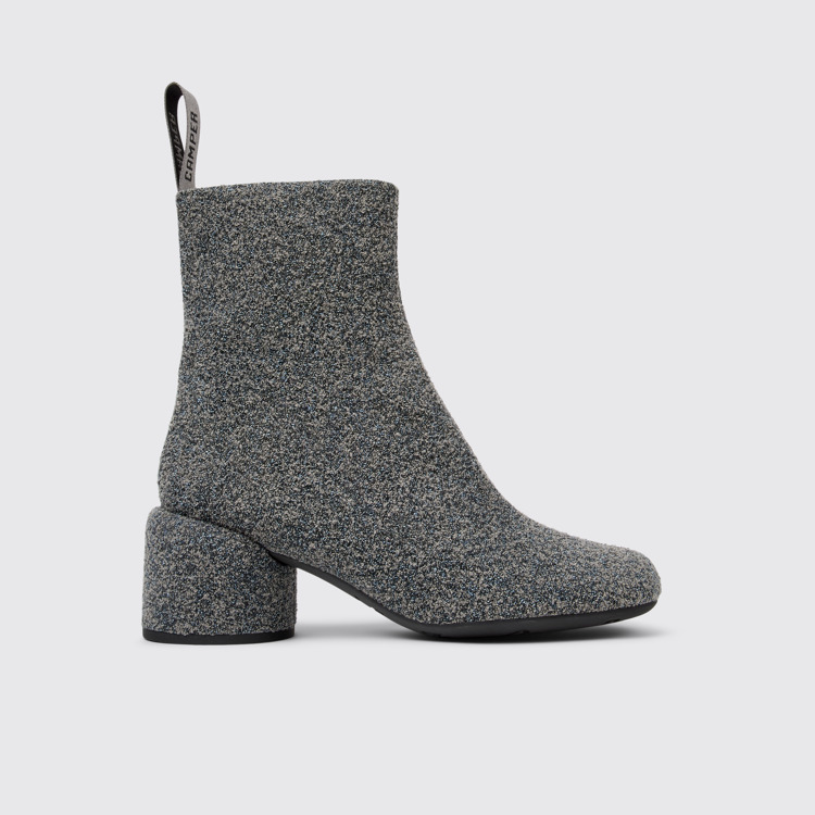 Side view of Niki Multicolored Textile Boots for Women