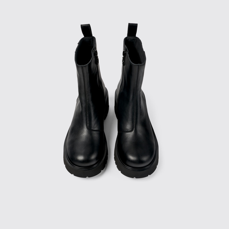 Milah HYDROSHIELD® Botas de piel negras para mujer