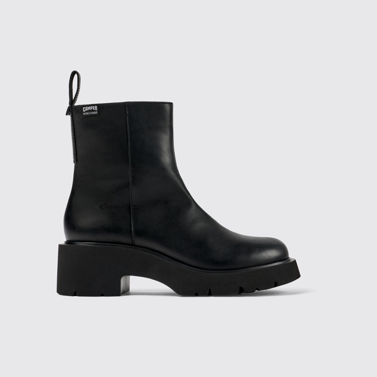 Milah HYDROSHIELD® Botas de piel negras para mujer