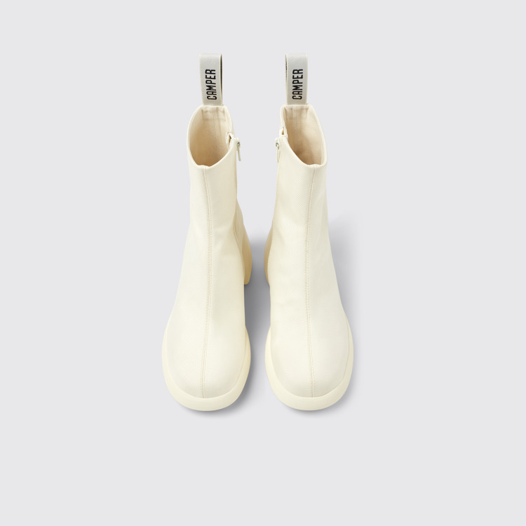 Thelma Botas blancas de tejido para mujer