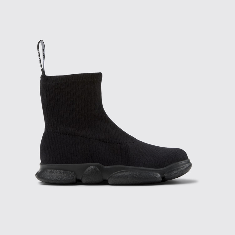 Side view of Karst Black TENCEL® Lyocell Women's Mid Boots.