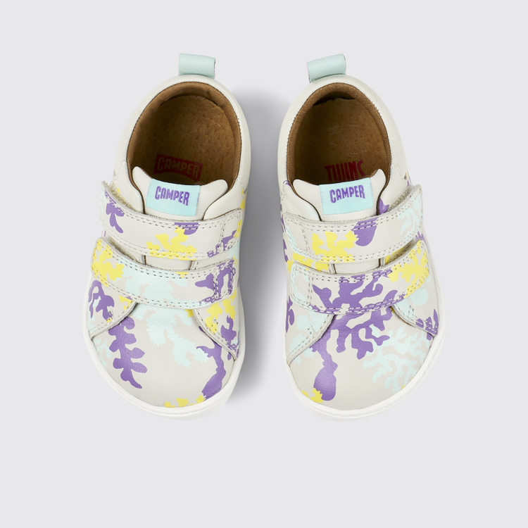 Overhead view of Twins Multicolored Leather Sneaker