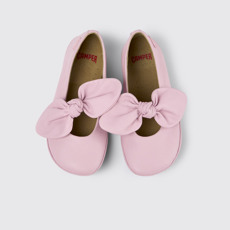 Right Babies en cuir rose