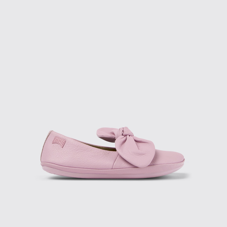 Right Babies en cuir rose