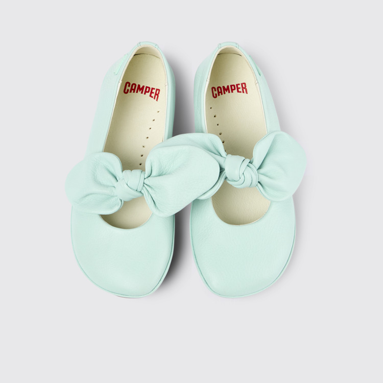 Right Babies en cuir bleu