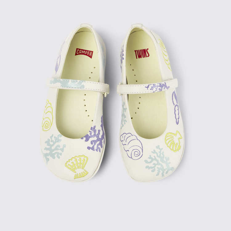 Twins Babies en cuir blanc