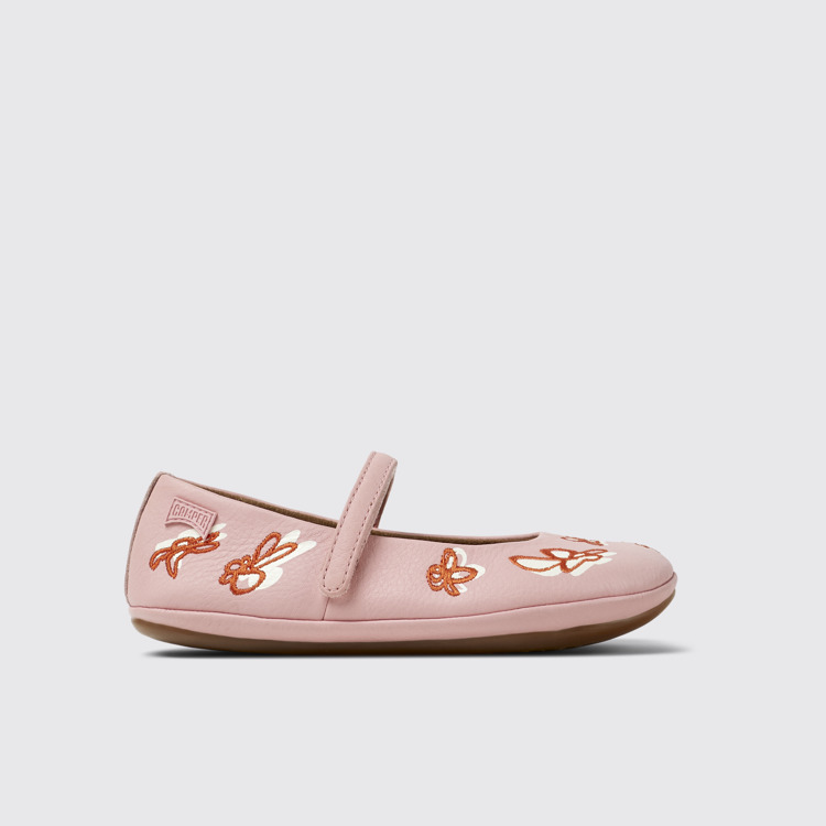 Twins Ballerines en cuir multicolore pour enfant.