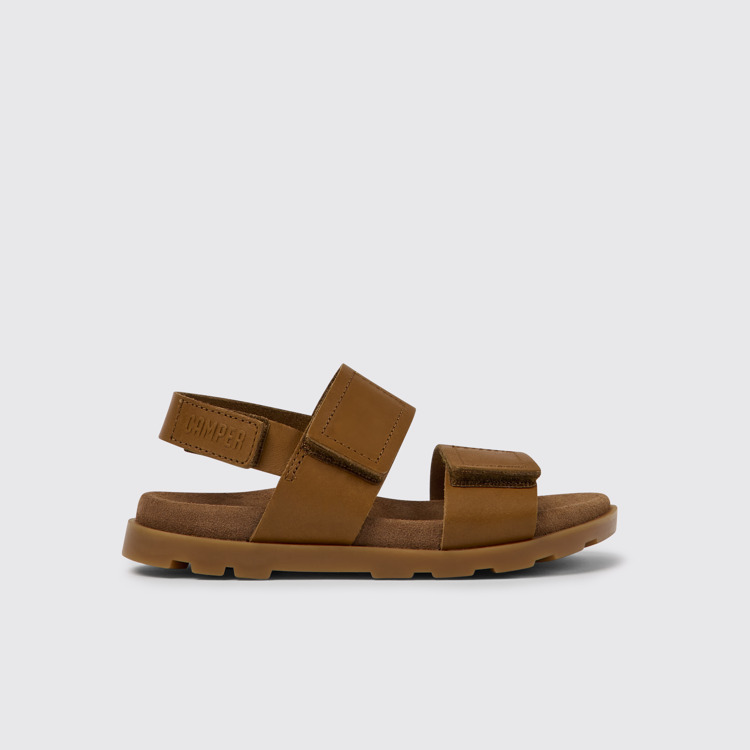 Brutus Sandal Sandalias cafés de piel para niños