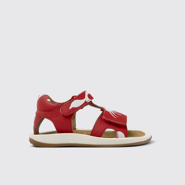 Side view of Twins Multicolored Leather Sandal