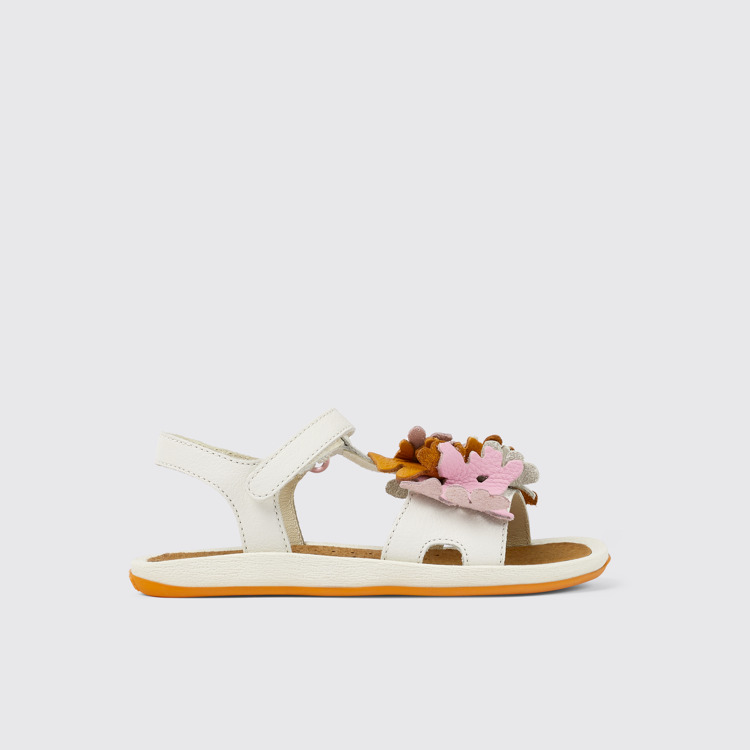 Side view of Twins Multicolored Leather Sandal