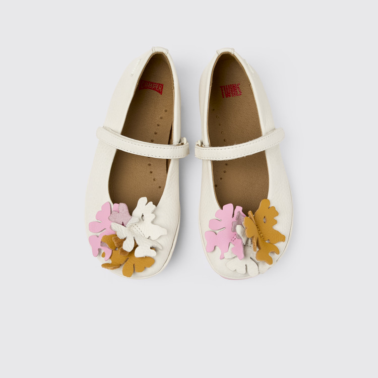 Twins Babies en cuir blanc