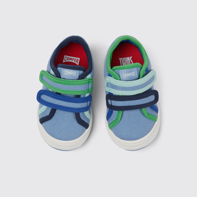 Twins Sneaker de teixit de color blau