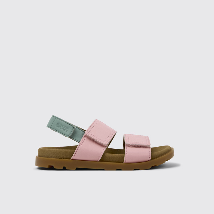 Side view of Brutus Sandal Multicolor Leather Sandal for Kids.