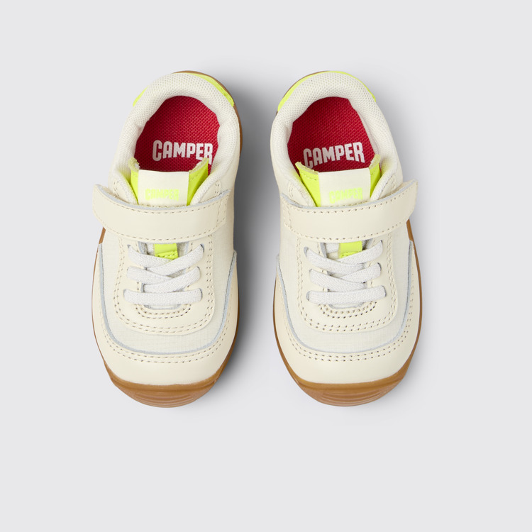 Dadda Sneaker infantil de teixit i pell multicolor.