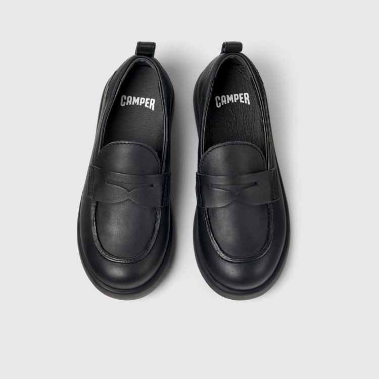 Duet Zapatos de piel negros para niños