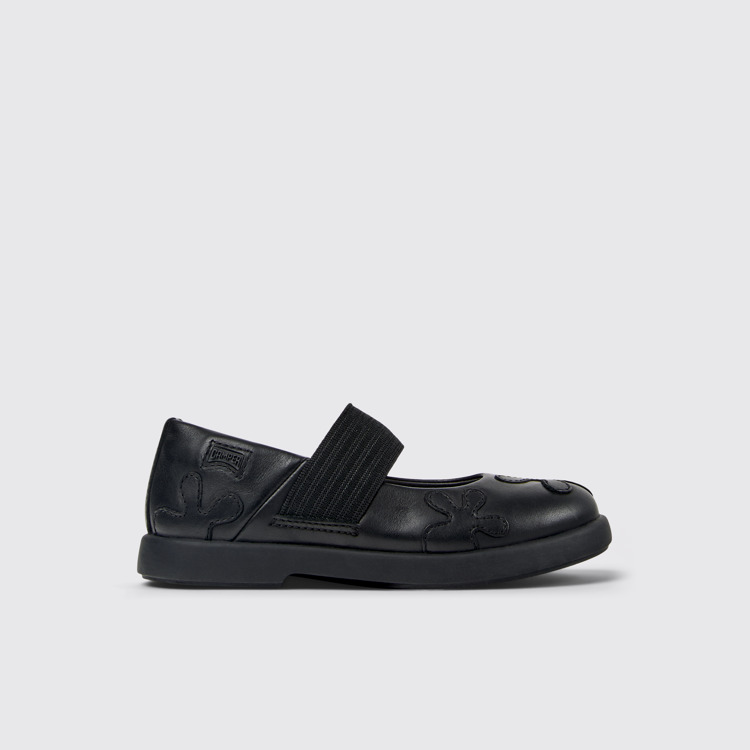 Twins Chaussures en cuir noir pour enfant