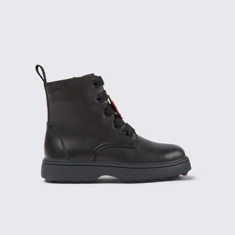 Twins Bottines en cuir noir pour enfant