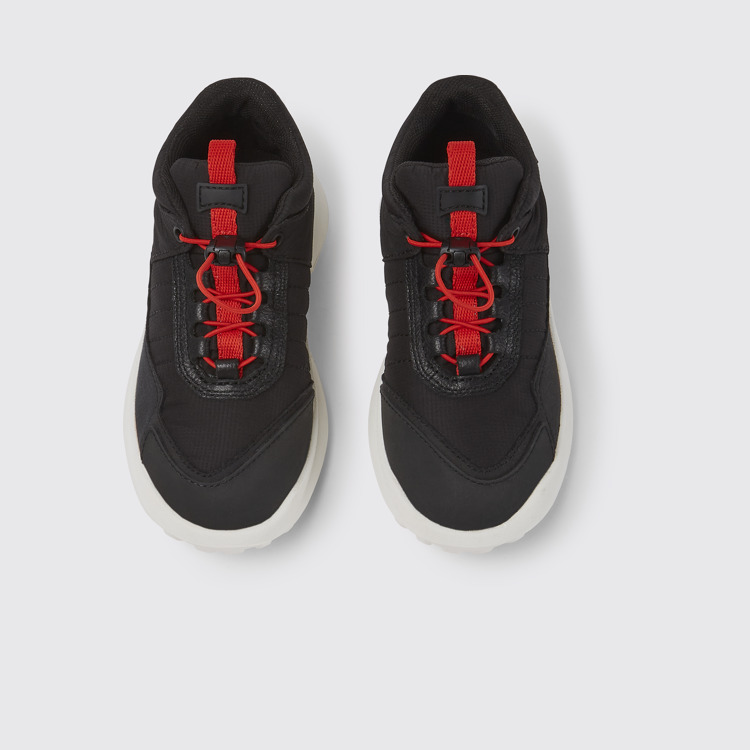 Overhead view of CRCLR Black sneakers