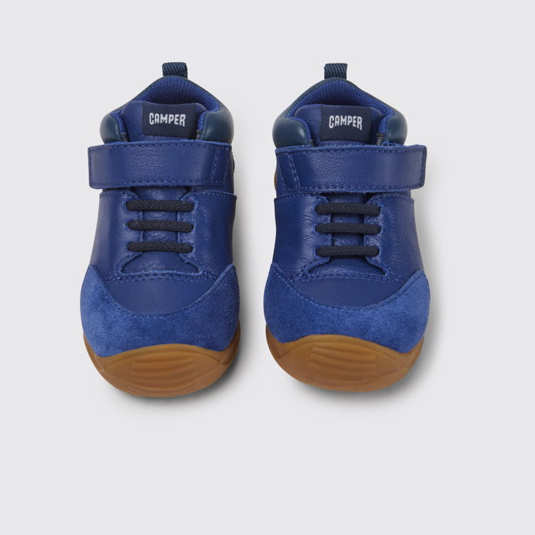 Overhead view of Dadda Blue sneakers