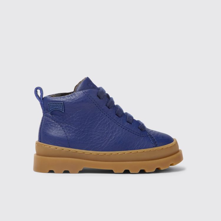 Brutus Botas de piel azules con cordones