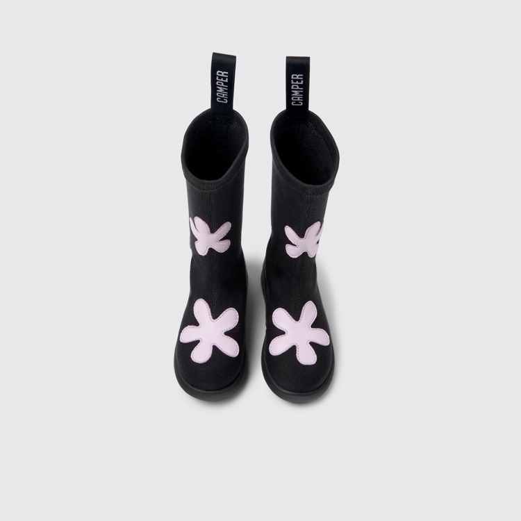 Duet Bottes en cuir et TENCEL™ Lyocell noir et violet