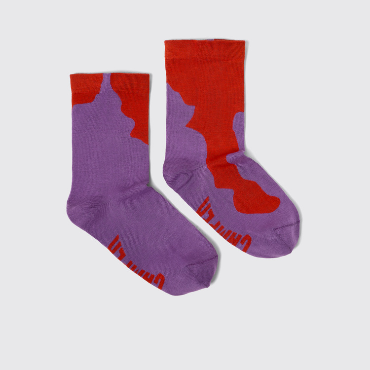 Side view of Calma Socks PYRATEX® Multicolored Textile Socks