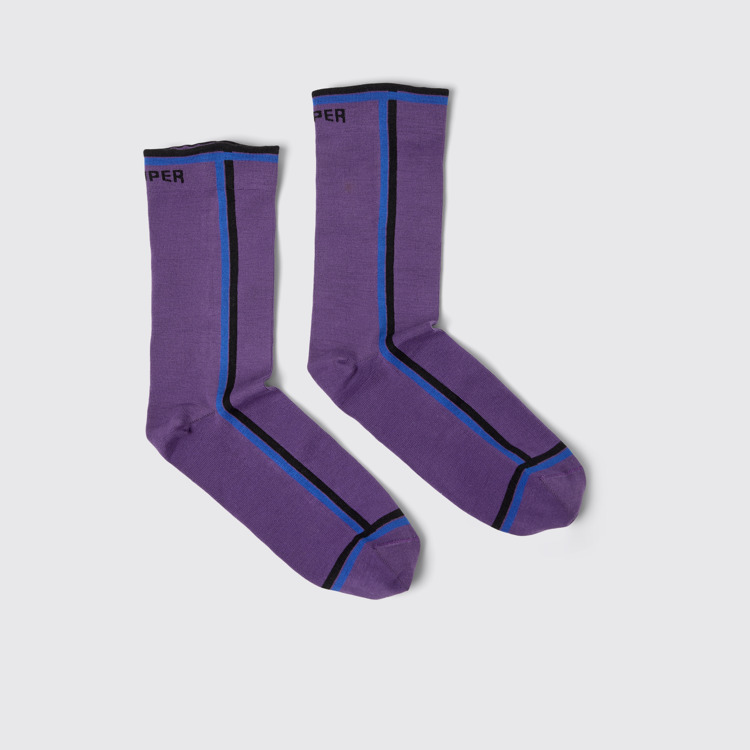 Side view of Socks Violet socks with PYRATEX®