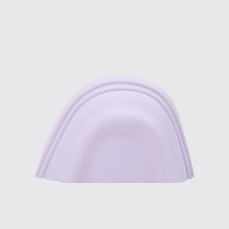 Side view of Junction Toe Caps Violet rubber toe caps