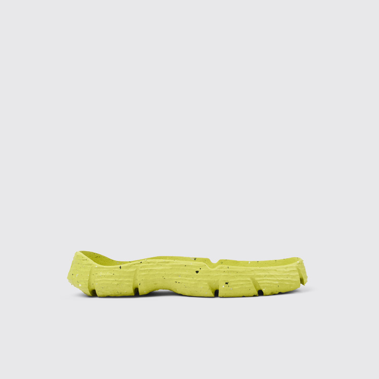 Side view of ROKU Outsoles Yellow outsoles (x2) for your right and left shoes.