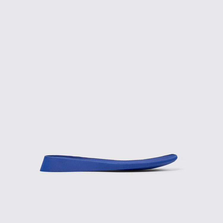 Side view of ROKU Footbeds Blue footbeds (x2) for your right and left shoes.